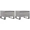 vidaXL Tables basses 2 pcs sonoma gris 50x46x35 cm bois d'ingénierie
