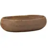 vidaXL Vasque à poser marron ovale 59x40x15 cm céramique