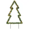 vidaXL Décoration lumineuse arbre de Noël avec piquets 115 LED 90 cm