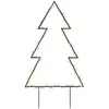 vidaXL Décoration lumineuse arbre de Noël avec piquets 80 LED 60 cm