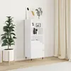 vidaXL Buffet haut Blanc 40x36x110 cm Bois d'ingénierie