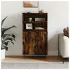 vidaXL Buffet haut Chêne fumé 60x36x110 cm Bois d'ingénierie