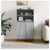 vidaXL Buffet haut Sonoma gris 60x36x110 cm Bois d'ingénierie