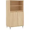 vidaXL Buffet haut Chêne sonoma 60x36x110 cm Bois d'ingénierie