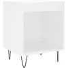 vidaXL Table de chevet Blanc 40x35x50 cm Bois d’ingénierie