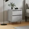 vidaXL Table de chevet sonoma gris 40x35x50 cm bois d’ingénierie
