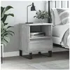 vidaXL Table de chevet sonoma gris 40x35x50 cm bois d’ingénierie