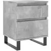 vidaXL Tables de chevet 2 pcs gris béton 40x35x50 cm bois d’ingénierie