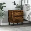 vidaXL Table de chevet chêne fumé 40x35x50 cm bois d’ingénierie