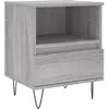 vidaXL Tables de chevet 2 pcs sonoma gris 40x35x50 cm bois ingénierie