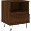 vidaXL Tables de chevet 2 pcs chêne marron 40x35x50 cm bois ingénierie