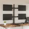 vidaXL Support de moniteur noir acier VESA 75/100 mm