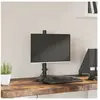 vidaXL Support de moniteur noir acier VESA 75/100 mm