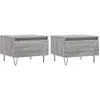 vidaXL Tables basses 2 pcs sonoma gris 50x46x35 cm bois d'ingénierie