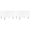 vidaXL Tables basses 2 pcs blanc 50x46x35 cm bois d'ingénierie
