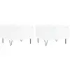 vidaXL Tables basses 2 pcs blanc brillant 50x46x35cm bois d'ingénierie