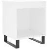 vidaXL Table de chevet Blanc 40x35x50 cm Bois d’ingénierie