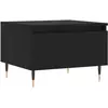 vidaXL Tables basses 2 pcs noir 50x46x35 cm bois d'ingénierie