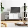 vidaXL Meuble TV Blanc 100x35x55 cm Bois d'ingénierie