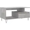 vidaXL Table basse Gris béton 90x49x45 cm Bois d'ingénierie
