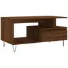 vidaXL Table basse Chêne marron 90x49x45 cm Bois d'ingénierie