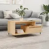 vidaXL Table basse Chêne sonoma 90x49x45 cm Bois d'ingénierie