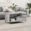 vidaXL Table basse Gris béton 90x49x45 cm Bois d'ingénierie