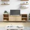 vidaXL Meuble TV Chêne sonoma 160x35x55 cm Bois d'ingénierie