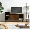 vidaXL Meuble TV Chêne marron 100x35x55 cm Bois d'ingénierie