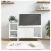 vidaXL Meuble TV Blanc 100x35x55 cm Bois d'ingénierie