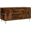 vidaXL Table basse chêne fumé 102x44,5x50 cm bois d'ingénierie