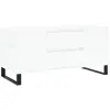vidaXL Table basse blanc 102x44,5x50 cm bois d'ingénierie