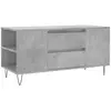 vidaXL Table basse gris béton 102x44,5x50 cm bois d'ingénierie