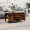 vidaXL Table basse chêne fumé 102x44,5x50 cm bois d'ingénierie