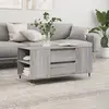 vidaXL Table basse sonoma gris 102x44,5x50 cm bois d'ingénierie