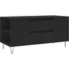 vidaXL Table basse noir 102x44,5x50 cm bois d'ingénierie
