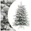 vidaXL - Kunstkerstboom - met - scharnieren - en - sneeuw - 120 - cm