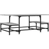 vidaXL Table basse sonoma gris 100x50,5x40 cm bois d'ingénierie