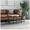 vidaXL Table basse chêne marron 100x50,5x40 cm bois d'ingénierie