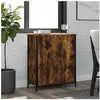 vidaXL Buffet chêne fumé 70x30x80 cm bois d'ingénierie