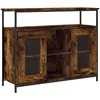 vidaXL Buffet chêne fumé 100x35x80 cm bois d'ingénierie