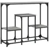 vidaXL Table console sonoma gris 89,5x28x76 cm bois d'ingénierie