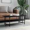 vidaXL Table basse Noir 100x50x40 cm Bois d'ingénierie