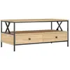 vidaXL Table basse chêne sonoma 100x51x45 cm bois d'ingénierie