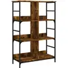 vidaXL Bibliothèque chêne fumé 78,5x33x153 cm bois d'ingénierie