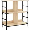 vidaXL Bibliothèque chêne sonoma 78,5x33x117,5 cm bois d'ingénierie
