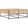 vidaXL Table basse chêne sonoma 100x99x40 cm bois d'ingénierie