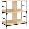 vidaXL Bibliothèque chêne sonoma 78,5x33x82 cm bois d'ingénierie