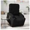 vidaXL Fauteuil inclinable de massage électrique noir similicuir