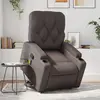 vidaXL Fauteuil inclinable de massage Marron Similicuir